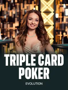 Triple Card Poker live table against the dealer at Grenzenlos Casino